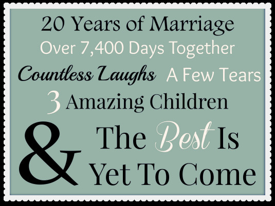 20 Years Of Marriage Quotes
 Happy 20th Anniversary To My Special Guy 20 Reasons Why