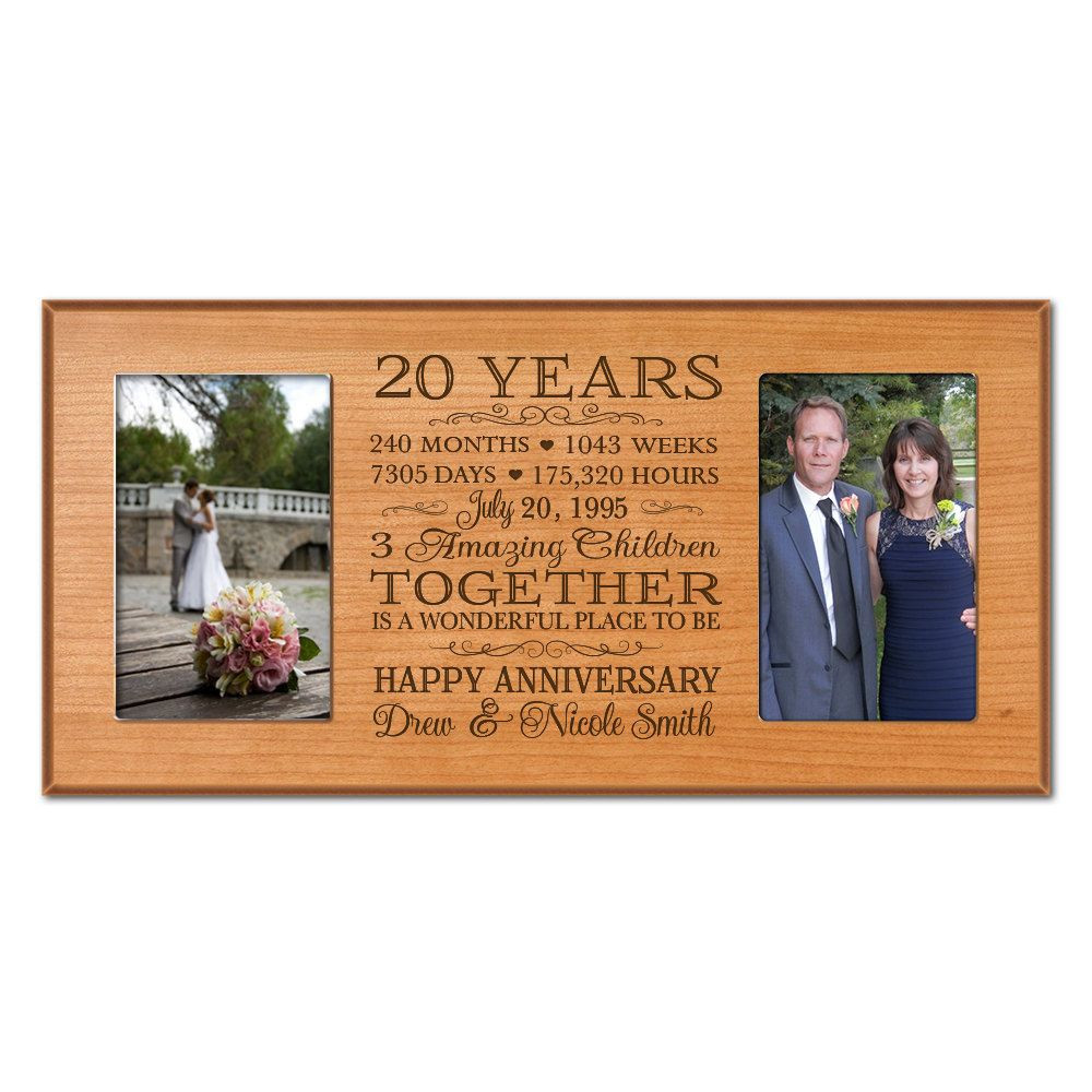 20Th Anniversary Gift Ideas For Him
 Personalized 20th anniversary t for him 20 year wedding