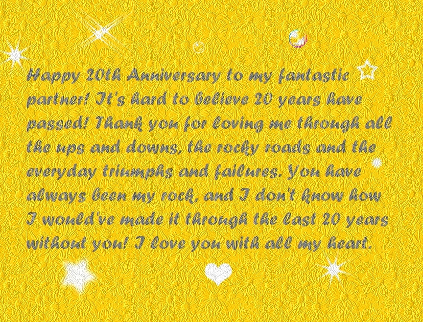 20Th Anniversary Quotes
 Happy 20th Anniversary Quotes Wishes and
