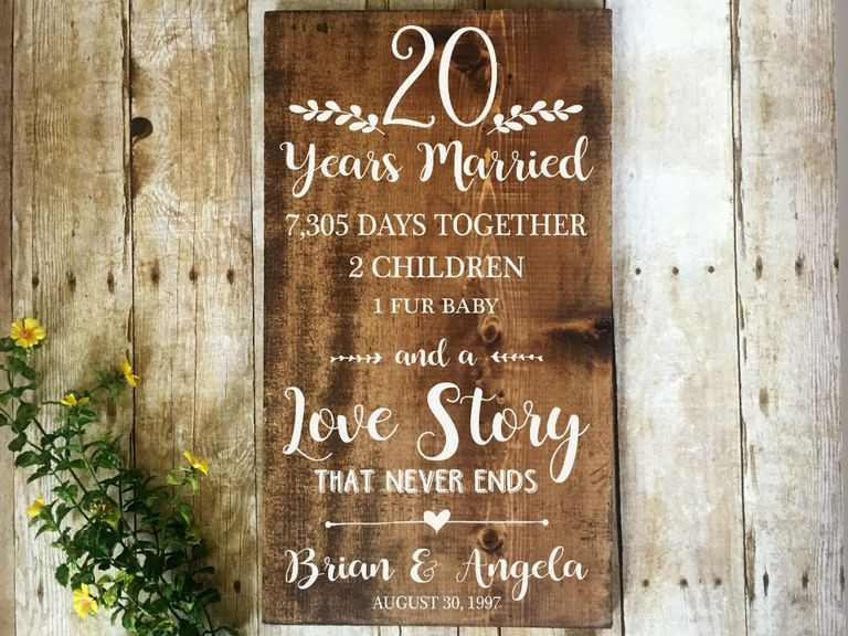 20Th Wedding Anniversary Gift Ideas For Couple
 20th Anniversary Gift Ideas Your Spouse or Favorite