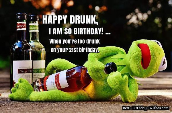 21st Birthday Drinking Quotes
 Happy 21st Birthday Meme Funny and with