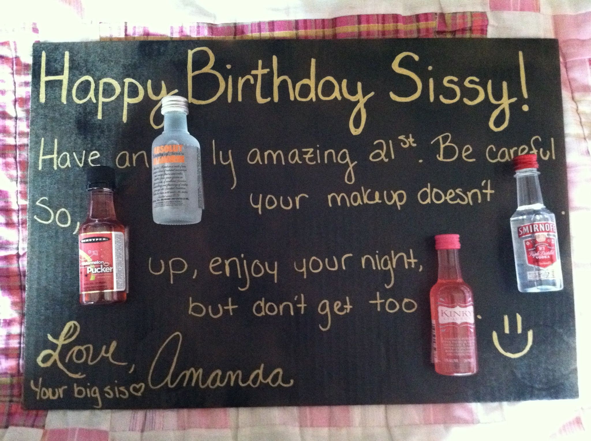 21St Birthday Gift Ideas For Sister
 Cute 21st birthday card for my sister Gifts