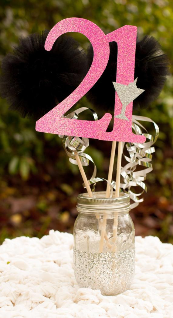21st Birthday Party Decorations
 21st Birthday Centerpiece Party Decoration