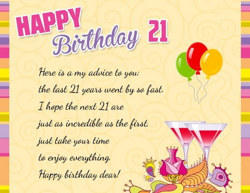 21st Birthday Quote
 21st Birthday Quotes and Wishes