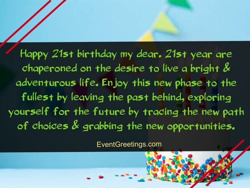 21st Birthday Quote
 Happy 21st Birthday Quotes and Wishes With Love Events