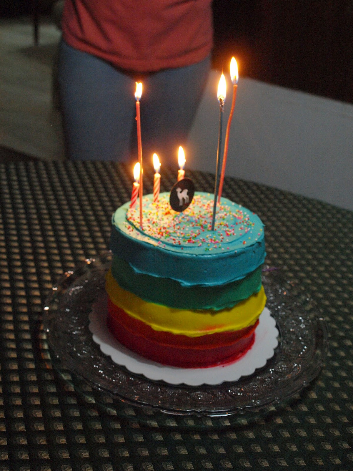 22nd Birthday Cake
 AINULicious s Blog RAINBOW CAKE FOR era s 22nd birthday