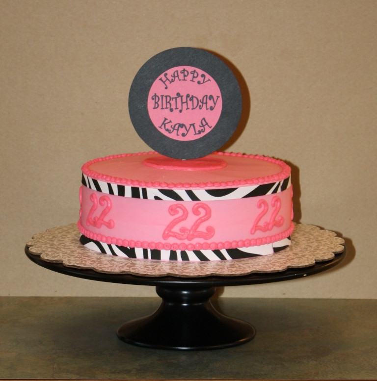 22nd Birthday Cake
 Party Cakes Girly 22nd Birthday Cake