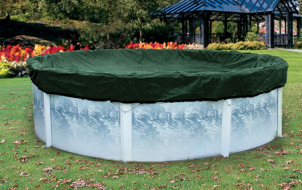 24 Above Ground Pool Cover
 24 Round Green SKIRTED Ground Swimming Pool Winter