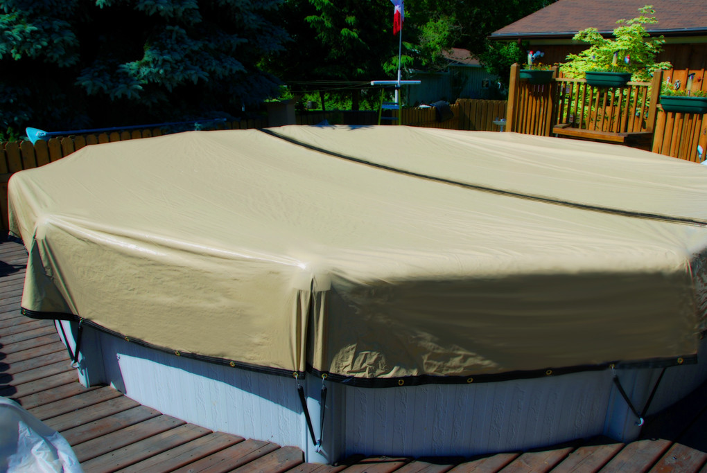 24 Above Ground Pool Cover
 24 round HPI Ultimate Winter Pool Cover