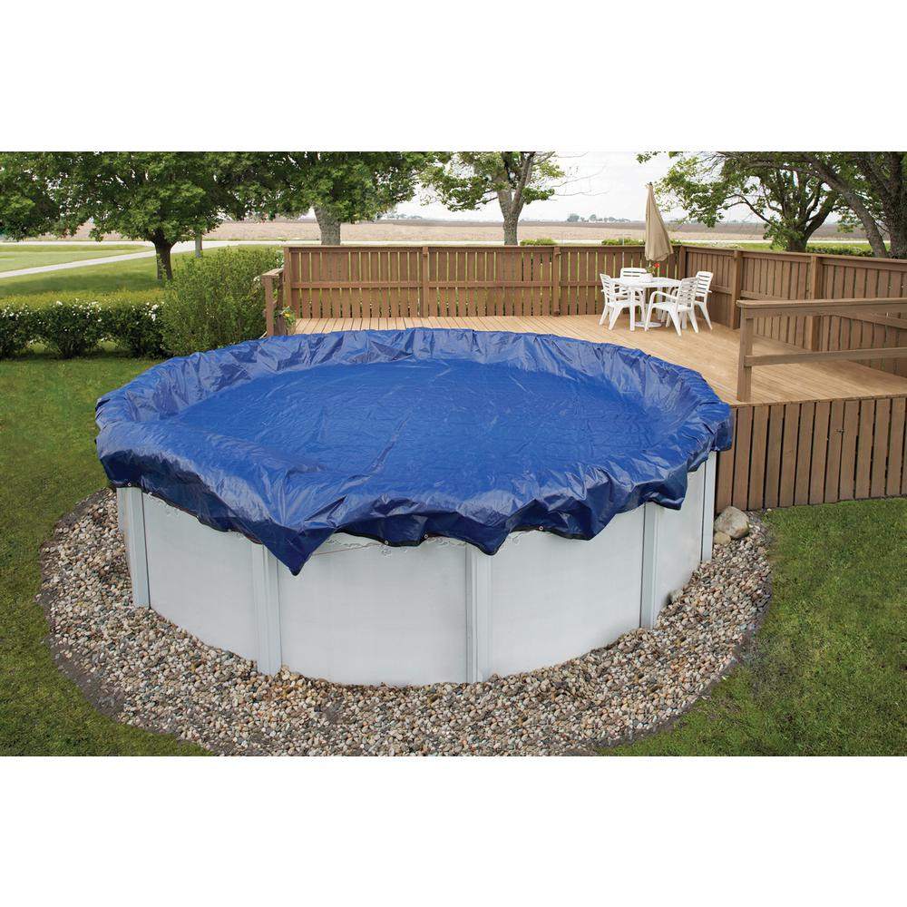 24 Above Ground Pool Cover
 Blue Wave 15 Year 24 ft Round Royal Blue Ground