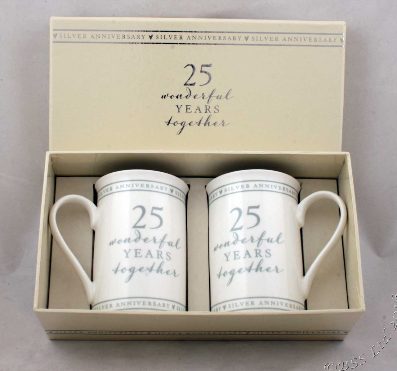 25Th Anniversary Gift Ideas For Couple
 Show details for 25th Anniversary Gift Set of 2 China Mugs