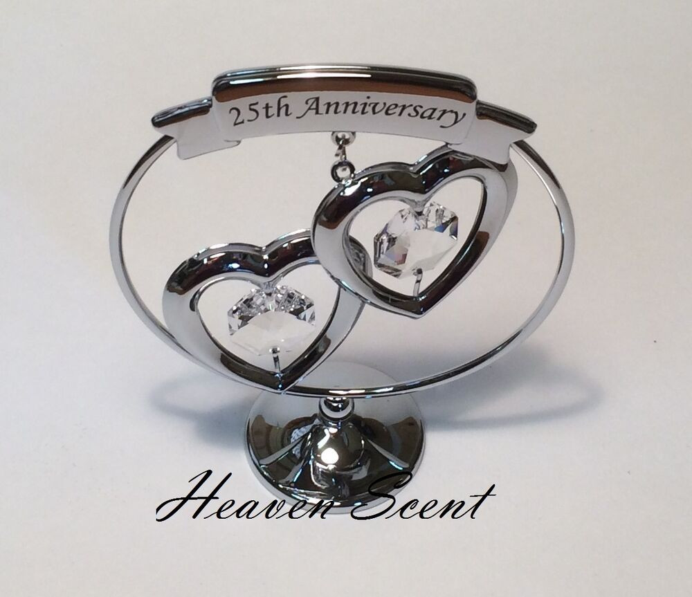 25Th Anniversary Gift Ideas For Couple
 25th Silver Wedding Anniversary Gift Ideas with Swarovski