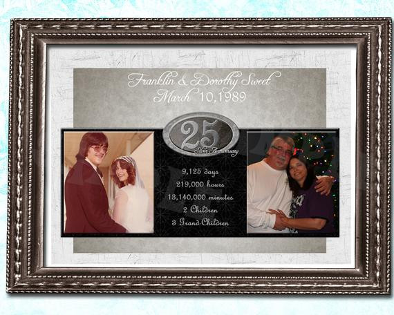 25Th Anniversary Gift Ideas For Couple
 Items similar to 25th Anniversary Gift 25th Wedding