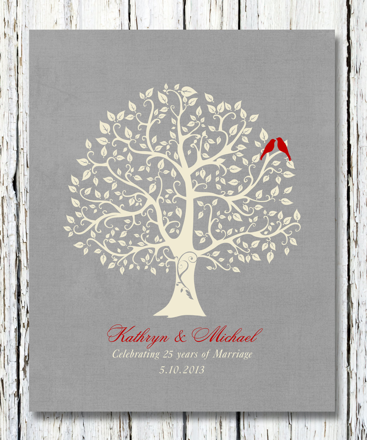 25Th Anniversary Gift Ideas For Couples
 25th Silver Wedding Anniversary Tree Gift Anniversary t