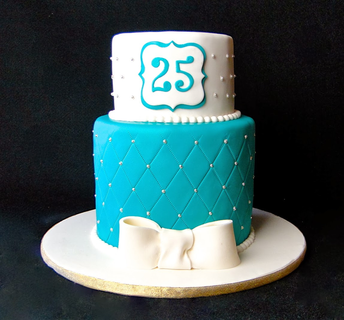25th Birthday Cakes
 Baking Maniac Elegant 25th Birthday Cake