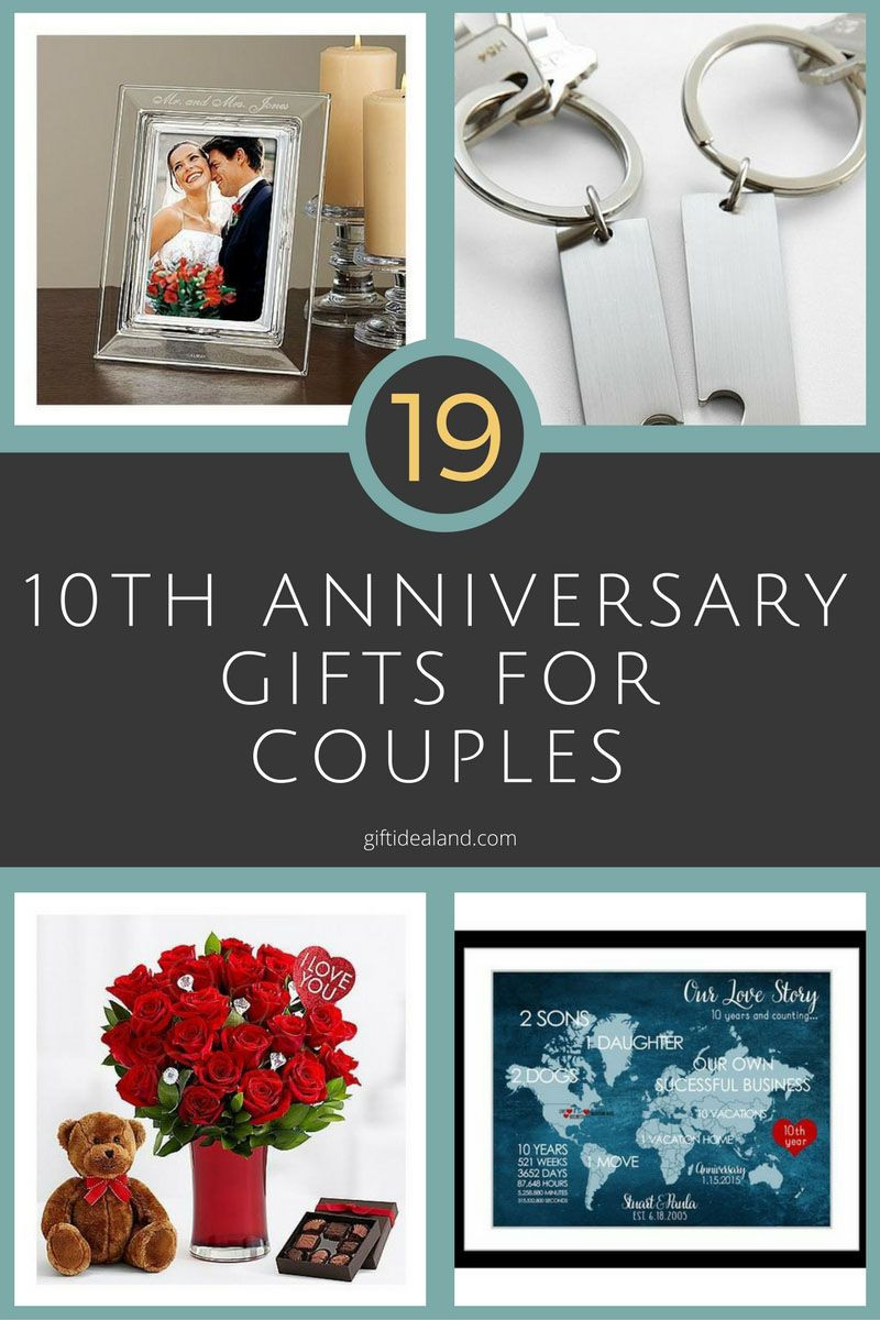 25Th Wedding Anniversary Gift Ideas For Couples
 26 Great 10th Wedding Anniversary Gifts For Couples