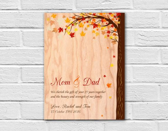 25Th Wedding Anniversary Gift Ideas For Parents
 25th Anniversary Gifts for Parents 25th Wedding Anniversary