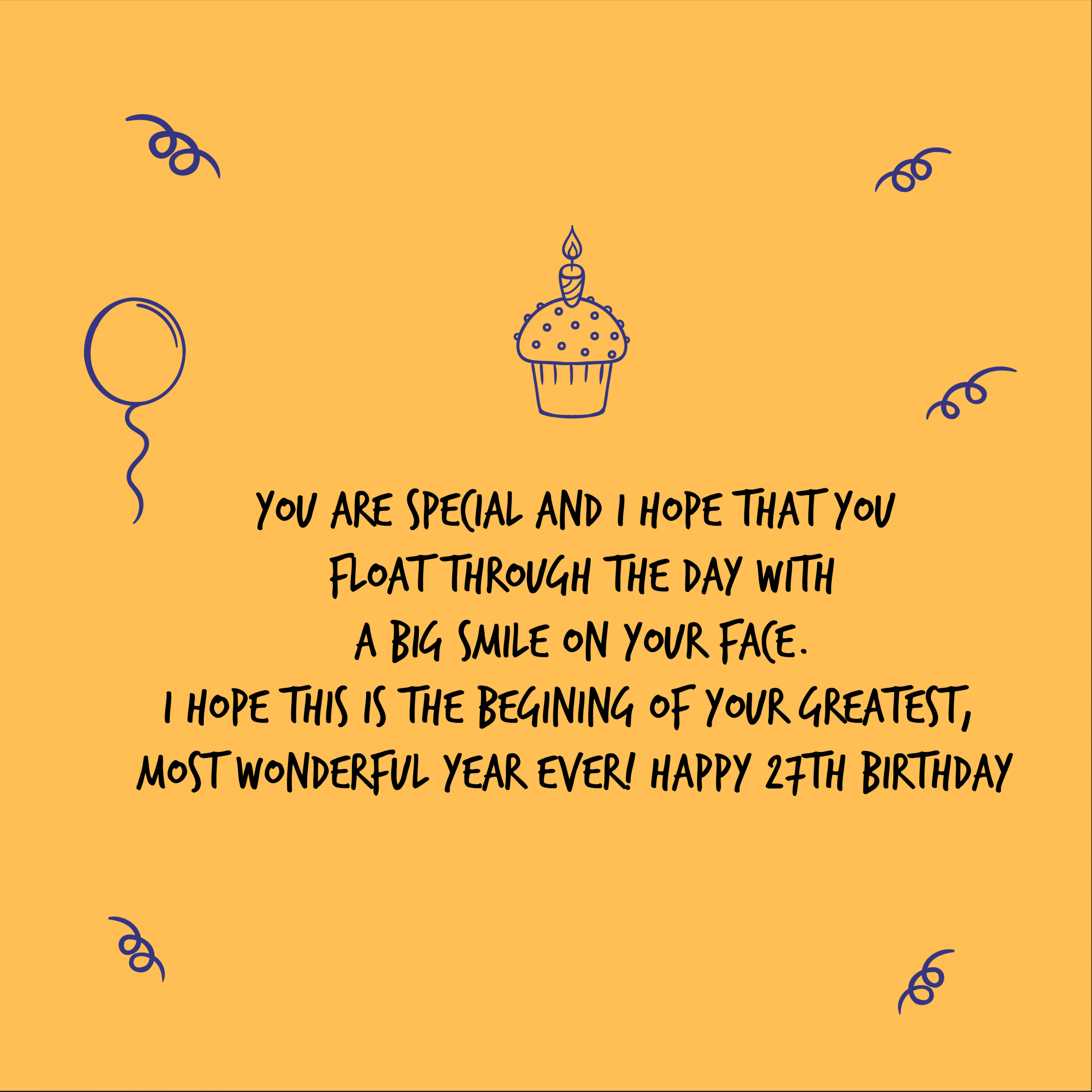 27Th Birthday Quotes
 Happy 27th Birthday Wishes
