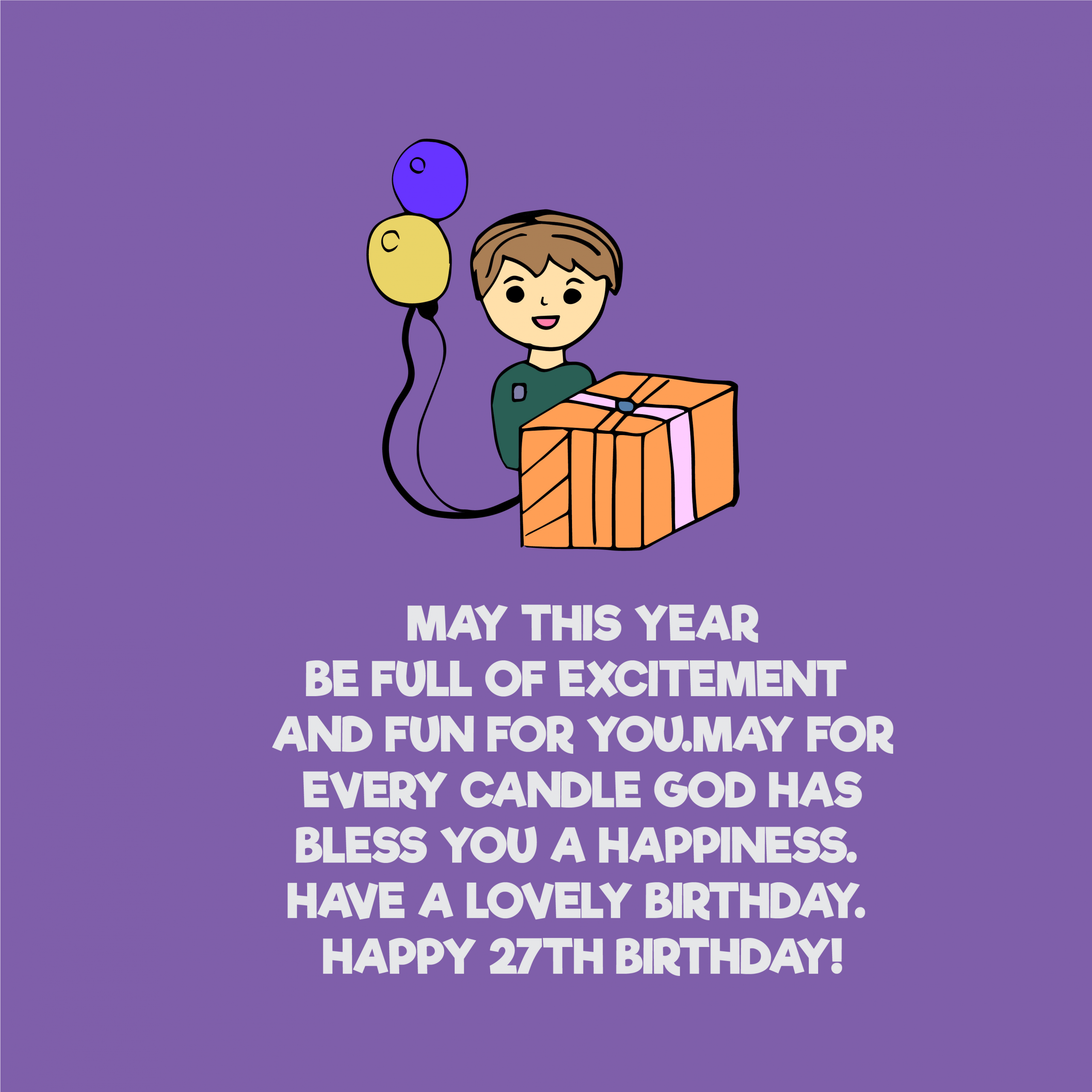 27Th Birthday Quotes
 Happy 27th Birthday Wishes