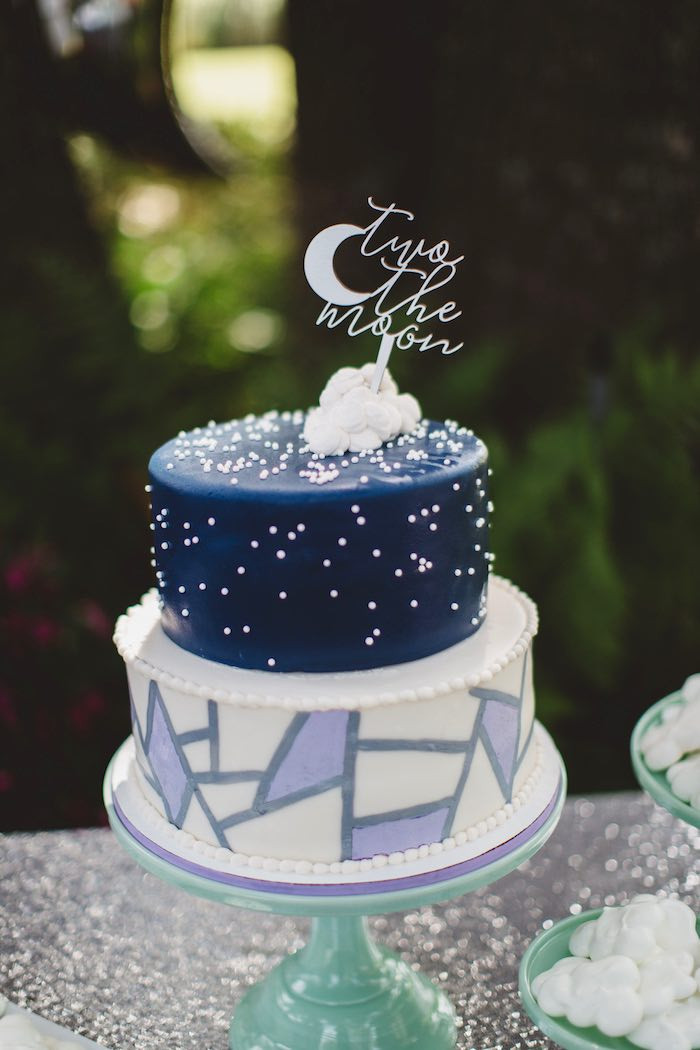 2nd Birthday Cake Ideas
 Kara s Party Ideas "Two the Moon" 2nd Birthday Party