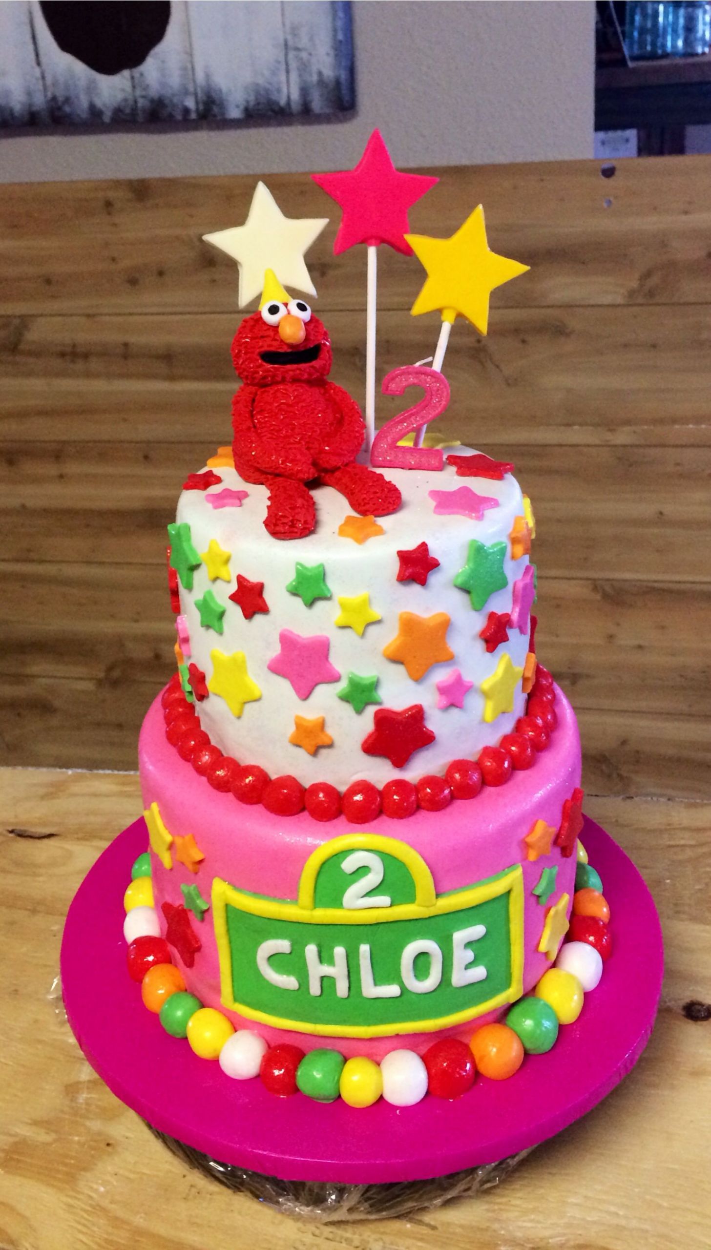 2nd Birthday Cake
 Pink Elmo 2nd Birthday Cake