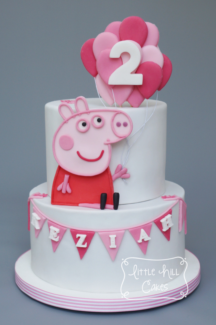 2nd Birthday Cake
 peppa pig 2nd birthday cake