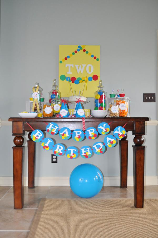 2Nd Birthday Party Ideas For Boy
 Kara s Party Ideas Ball Toy Circle Themed Boy 2nd Birthday