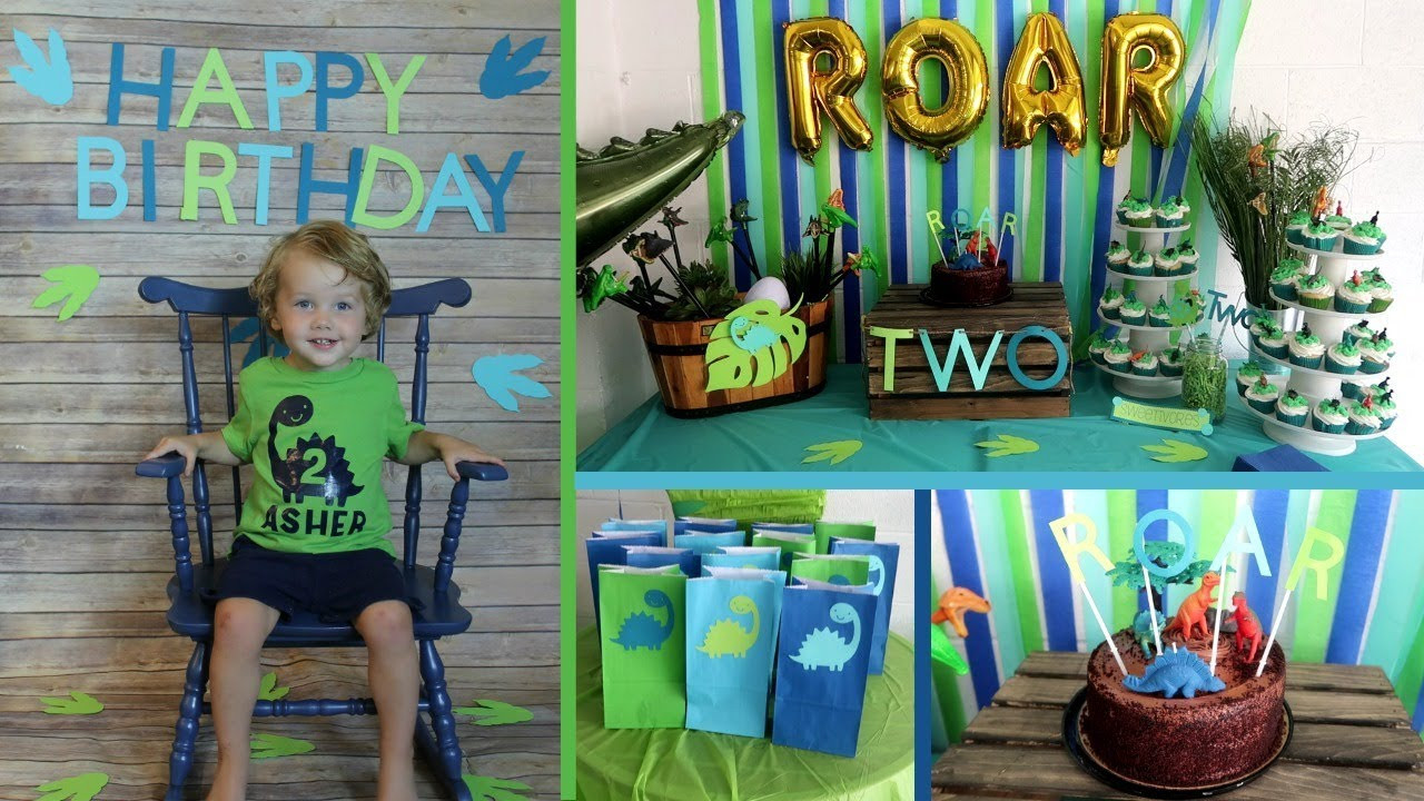 2Nd Birthday Party Ideas For Boy
 Asher s 2nd Birthday Party Dinosaur Themed