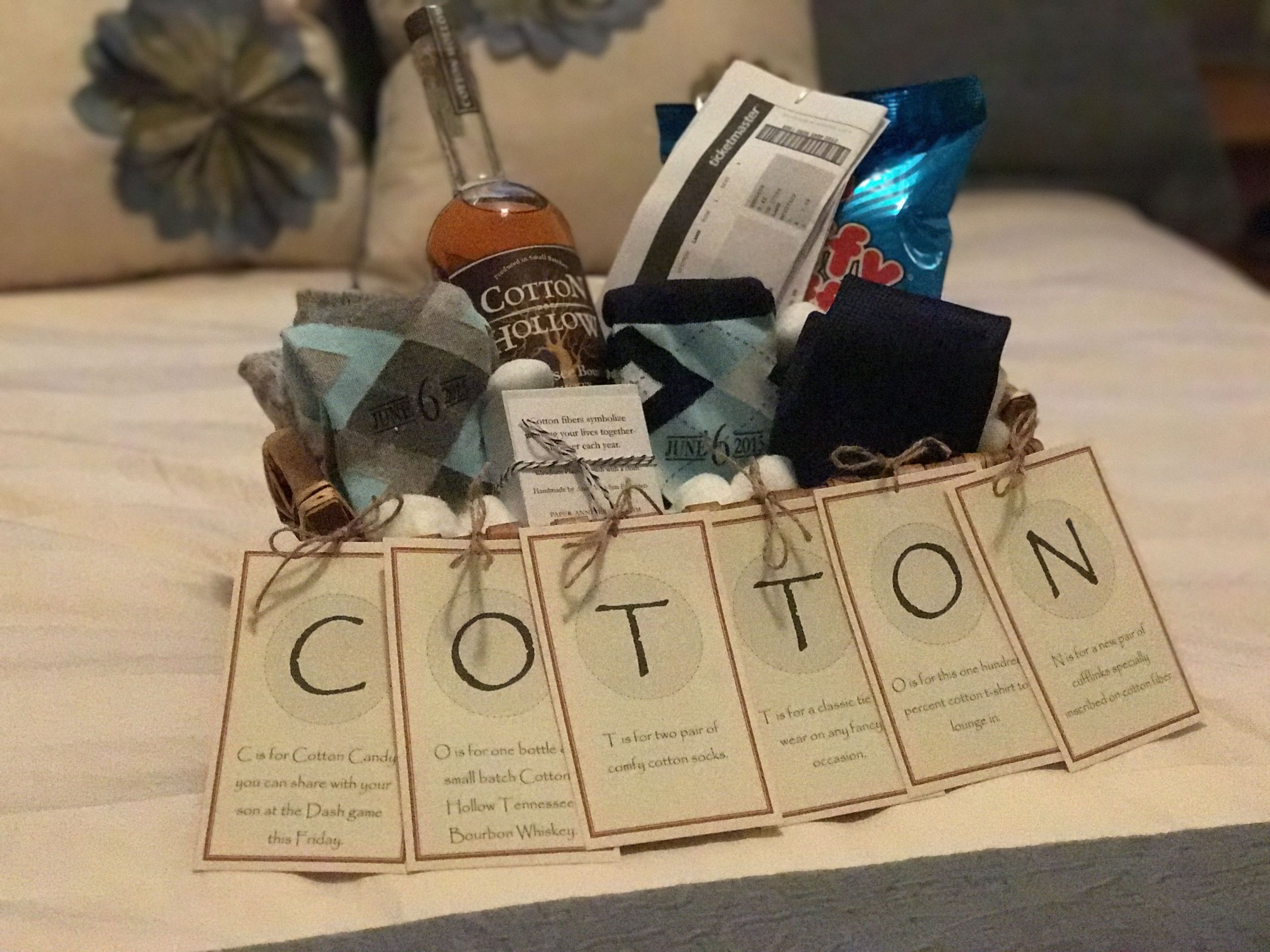 2Nd Year Anniversary Gift Ideas For Husband
 The "Cotton" Anniversary Gift for Him