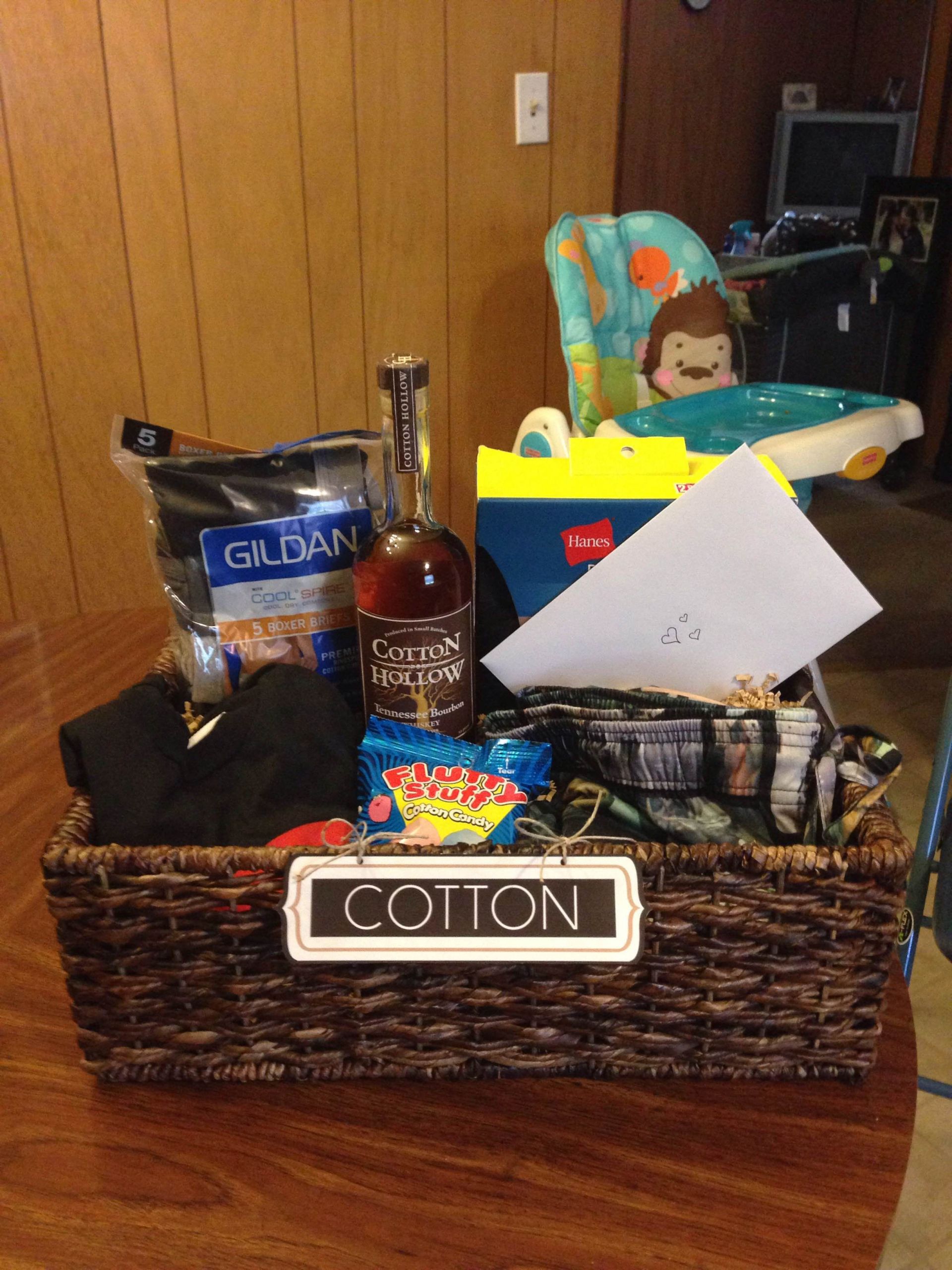 2Nd Year Anniversary Gift Ideas For Husband
 "Cotton" t basket I put to her for my husband for our