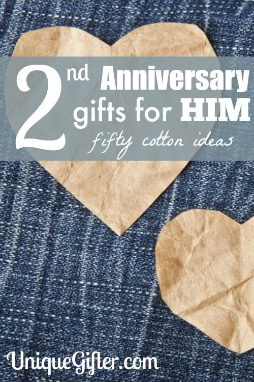 2Nd Year Anniversary Gift Ideas For Husband
 Cotton 2nd Anniversary Gifts for Him