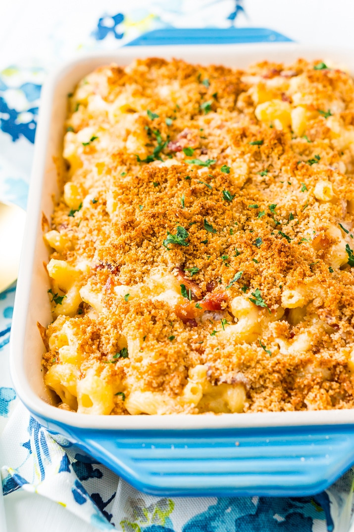 3 Cheese Baked Macaroni And Cheese Recipe
 Three Cheese Bacon Mac and Cheese