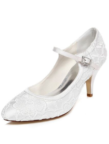 3 Inch Wedding Shoes
 Vintage Wedding Shoes 3 Inch Stiletto Heel Pumps White