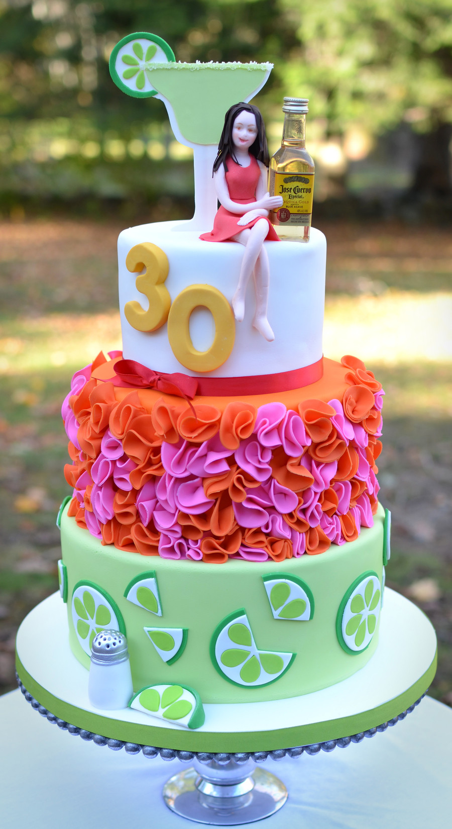 30 Birthday Cake Ideas
 Margarita And Tequila Themed 30Th Birthday Cake
