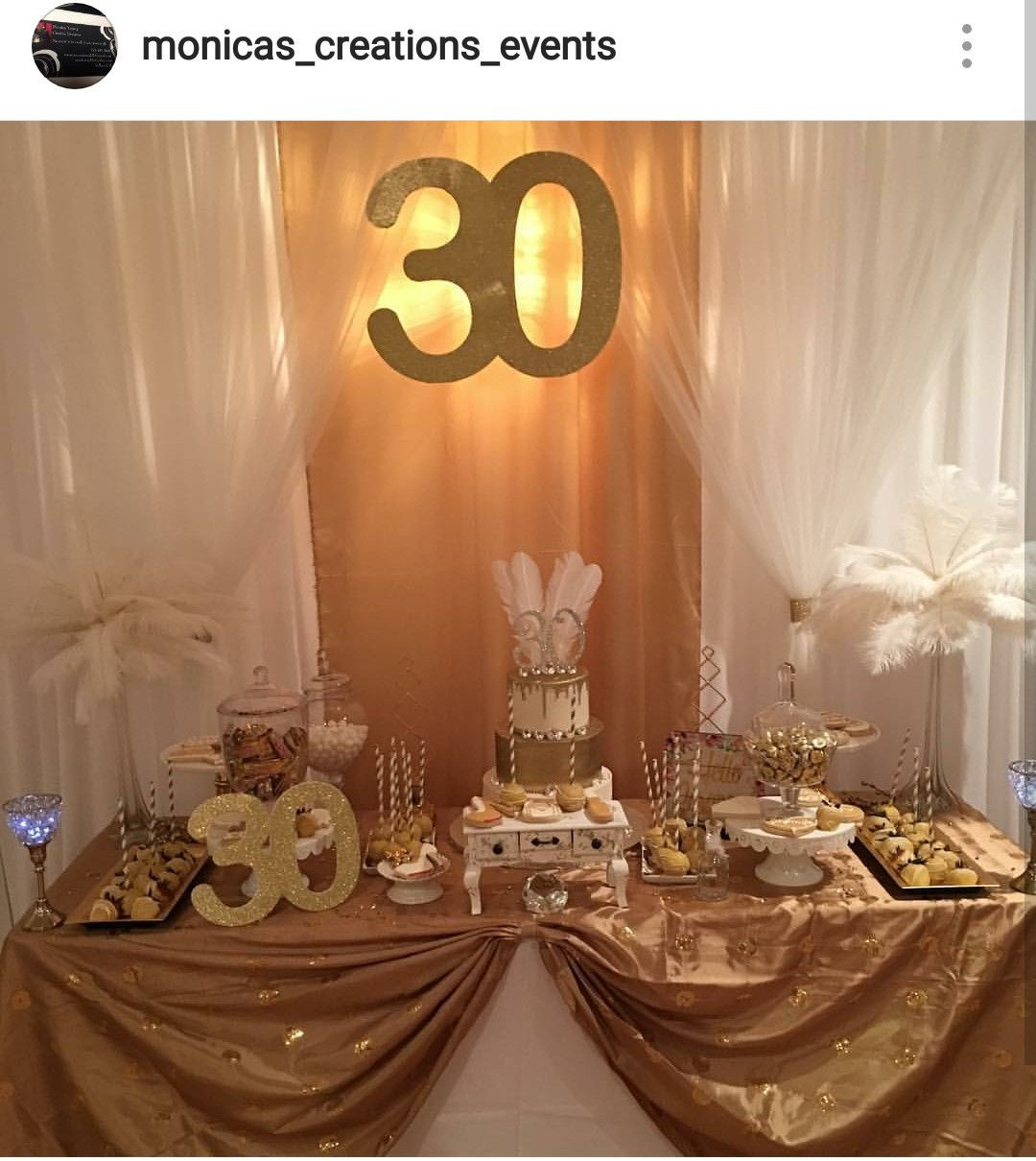 30Th Birthday Dinner Party Ideas
 30th Birthday Theme Dessert Table and Decor
