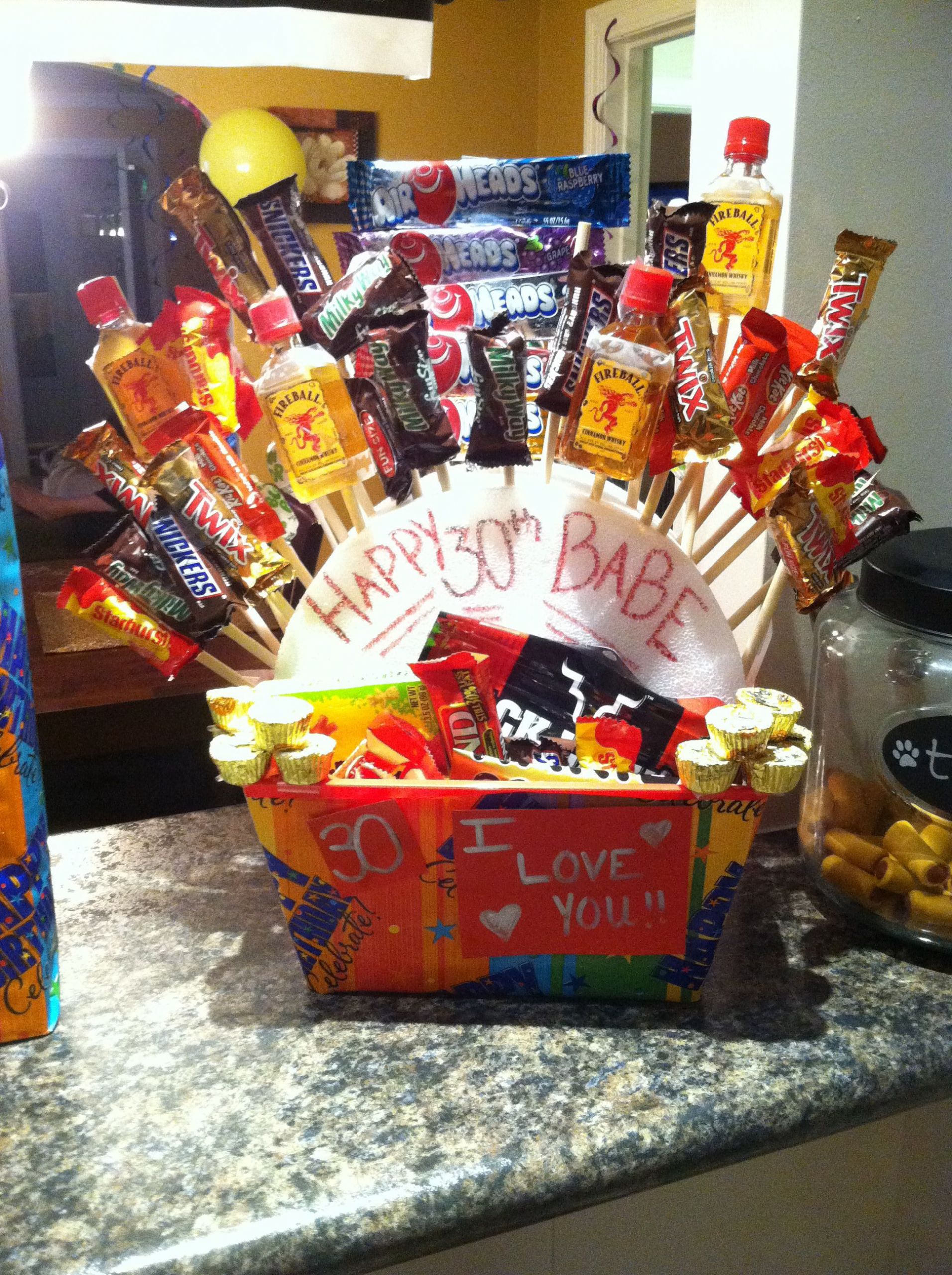 30Th Birthday Gift Ideas For Boyfriend
 Happy 30th Birthday "manly" t basket for my amazing