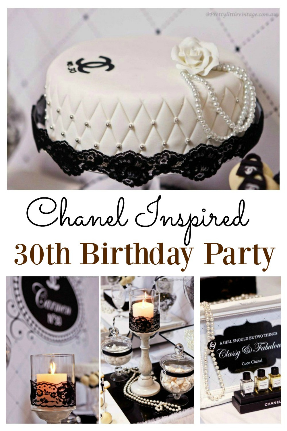 30Th Birthday Party Favor Ideas
 Chanel Inspired 30th Birthday Party