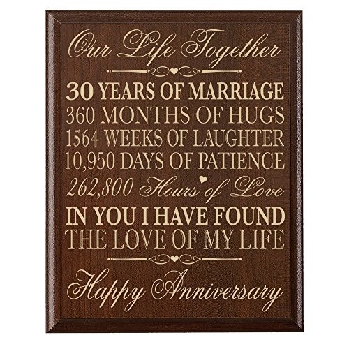 30Th Wedding Anniversary Gift Ideas For Couples
 30th Anniversary Gift Ideas For Couple Parents Year