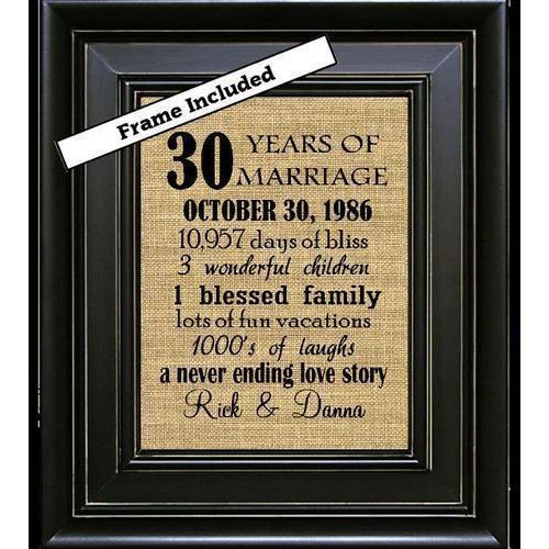 30Th Wedding Anniversary Gift Ideas For Couples
 20 Best 30th Wedding Anniversary Gift Ideas for Couples