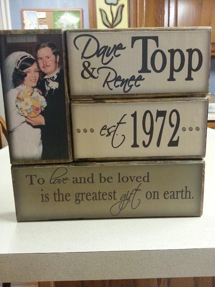 30Th Wedding Anniversary Gift Ideas For Couples
 Wedding Engagement Anniversary Stacker with photo
