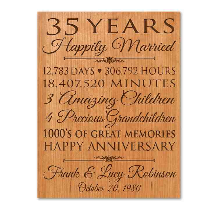 35Th Wedding Anniversary Gift Ideas For Parents
 35Th Wedding Anniversary Gift Ideas For Parents Wedding