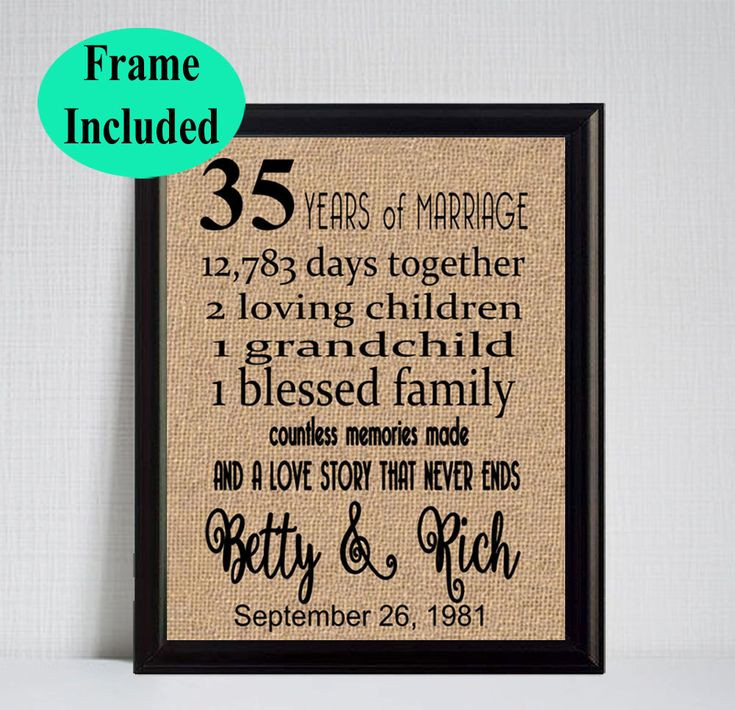 35Th Wedding Anniversary Gift Ideas For Parents
 Best 25 35 year anniversary t ideas on Pinterest