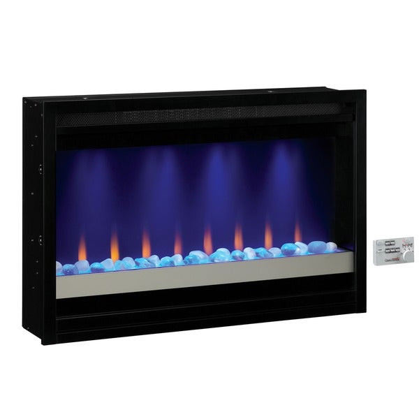 36 Inch Electric Fireplace
 Shop ClassicFlame 36EB111 GRC 36 inch Contemporary Built