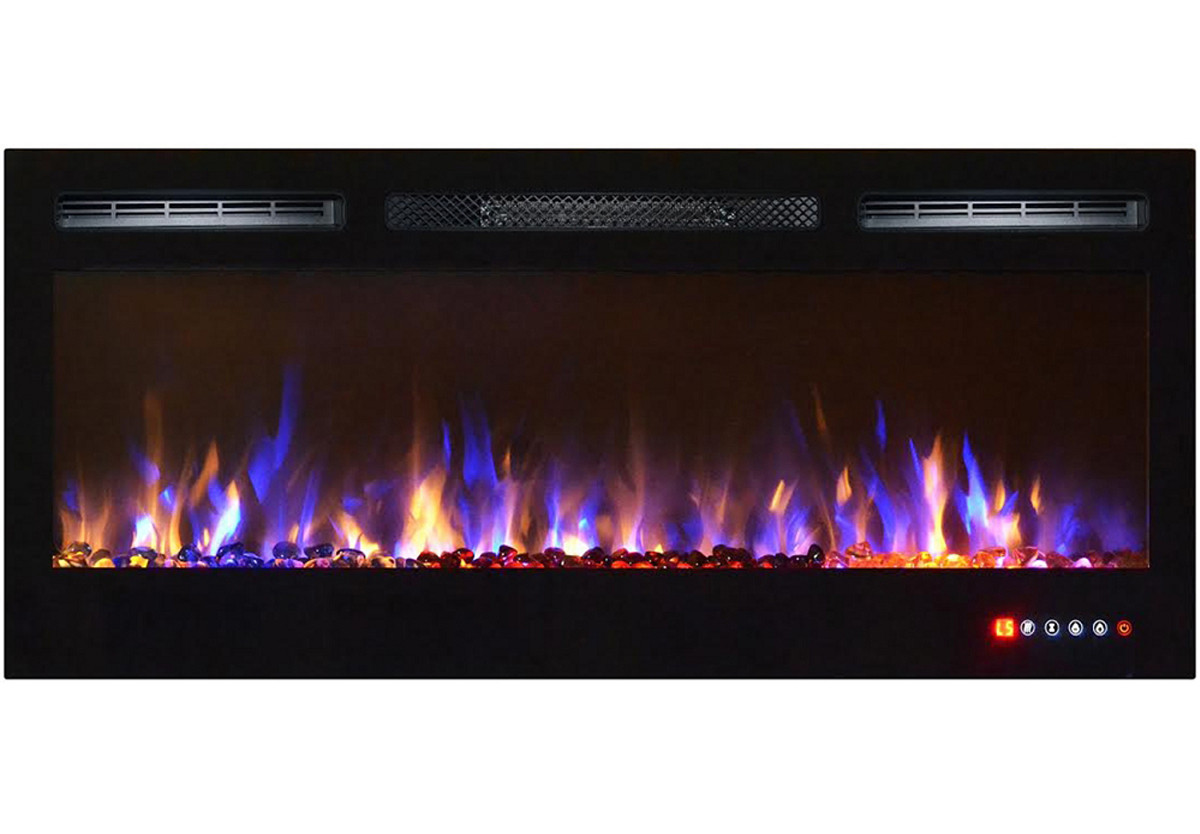 36 Inch Electric Fireplace
 35" Bliss Built In Touch Screen Multi Color Wall Mounted