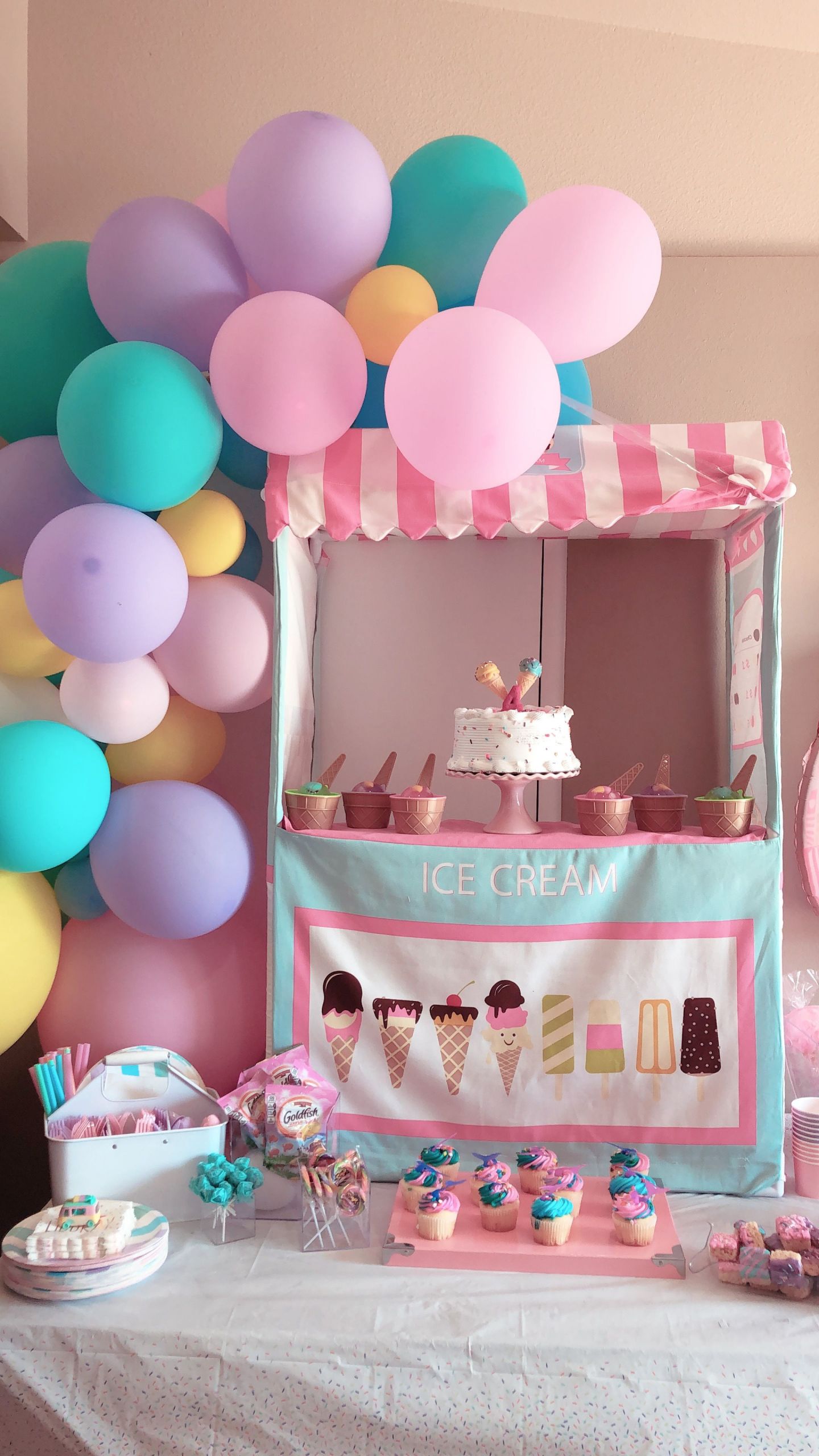 4 Year Old Little Girl Birthday Party Ideas
 Ice cream birthday party for my 4 year old