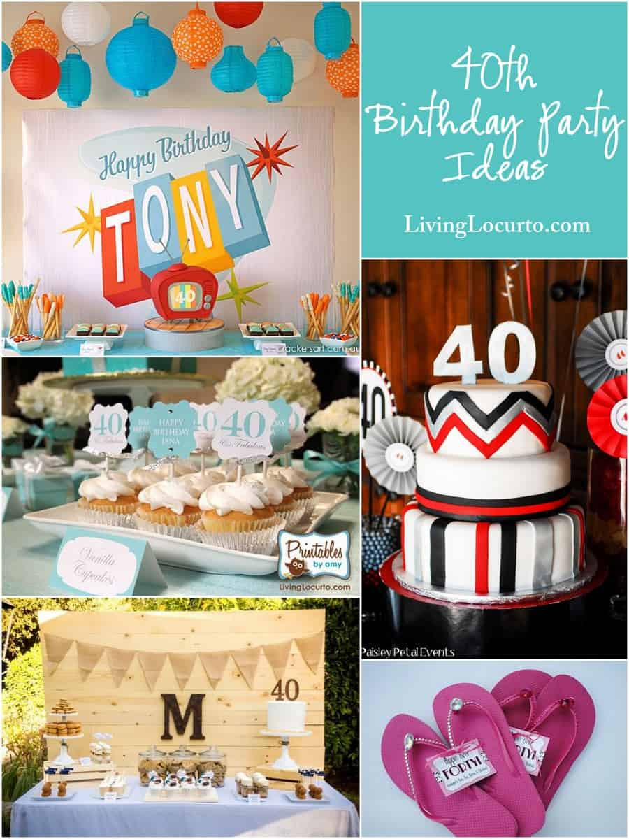 40 Birthday Decorations
 10 Amazing 40th Birthday Party Ideas