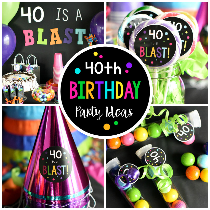 40 Birthday Decorations
 40th Birthday Party Throw a 40 Is a Blast Party