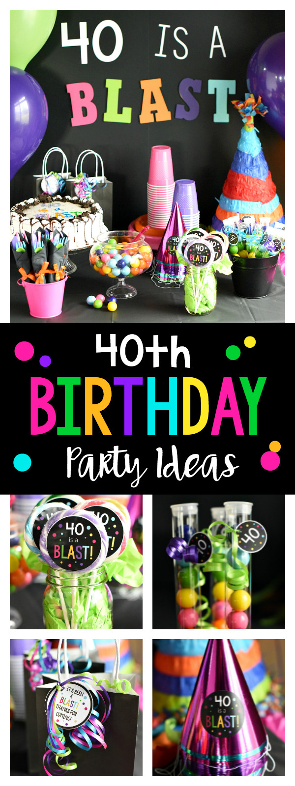 40 Birthday Decorations
 40th Birthday Party 40 is a Blast – Fun Squared