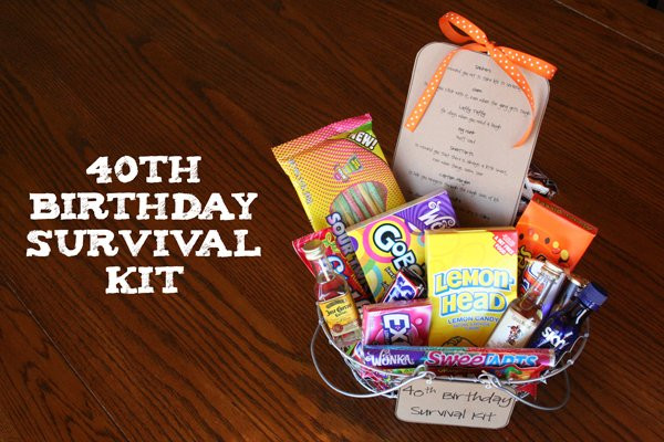 40 Birthday Gift Ideas For Her
 40th Birthday Survival Kit Such the Spot