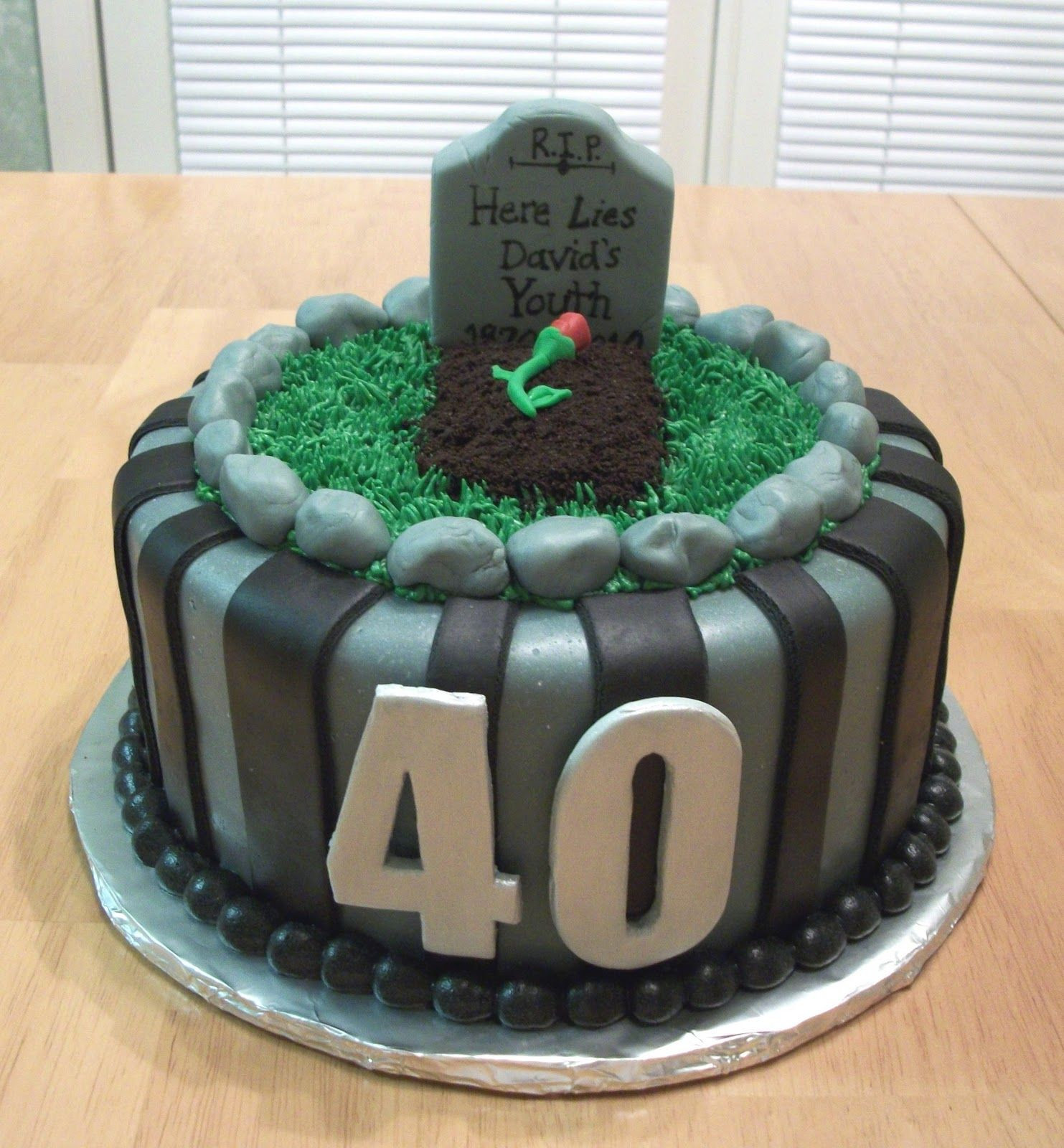 40th Birthday Cake Ideas Funny
 tombstone cakes
